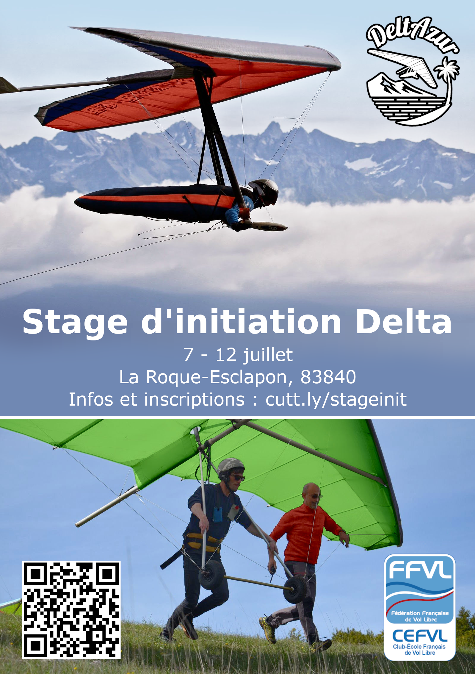 stages de deltaplane à venir